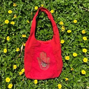 Red Hamsa Tote